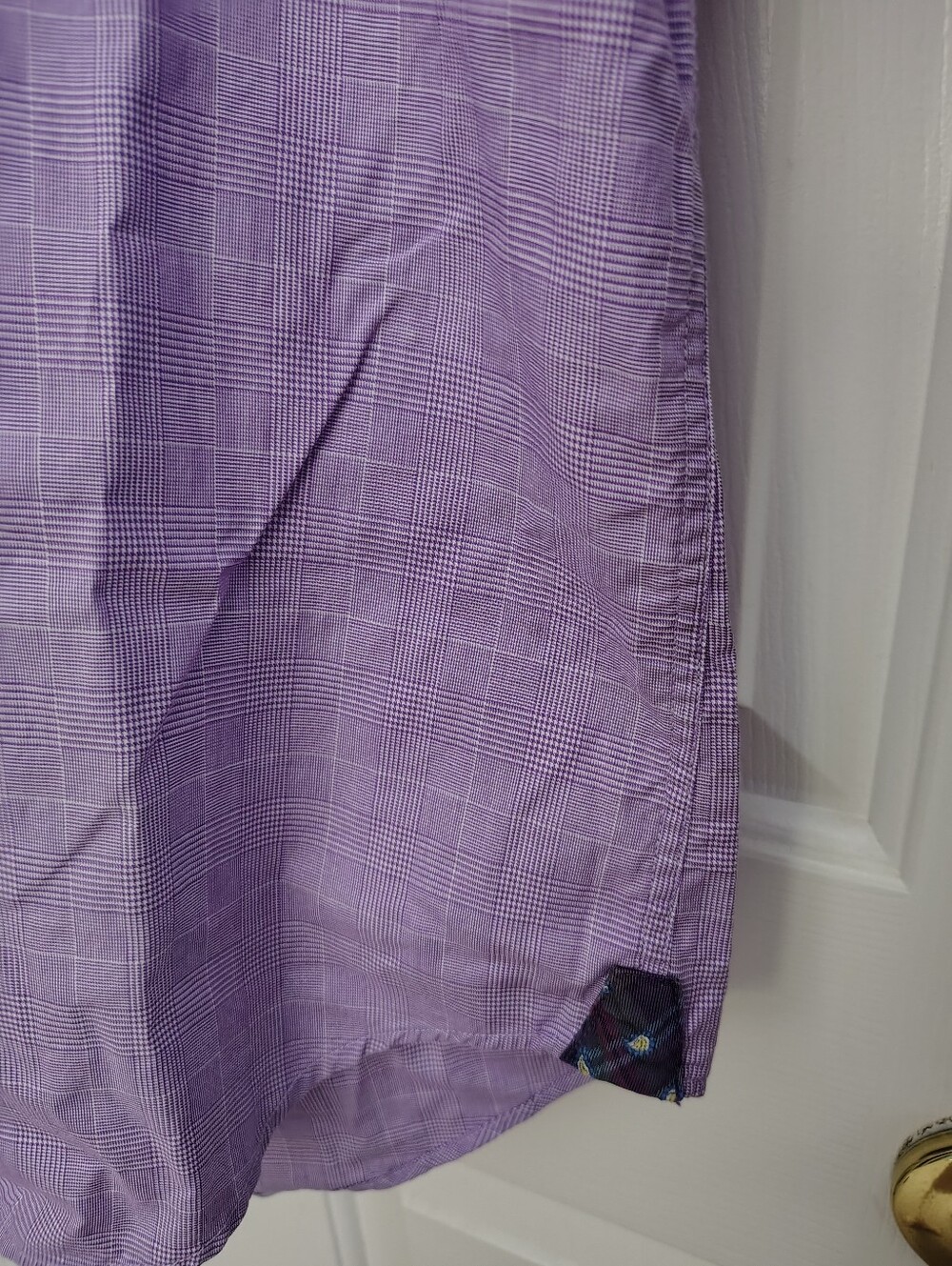 Men's Robert Talbott Lavender Dress Shirt - Picture 8 of 16